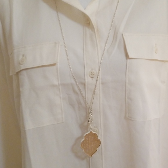 Moroccan Gold Sterling Silver Plated Long Necklace - Picture 7 of 8